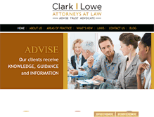 Tablet Screenshot of clarkandlowe.com